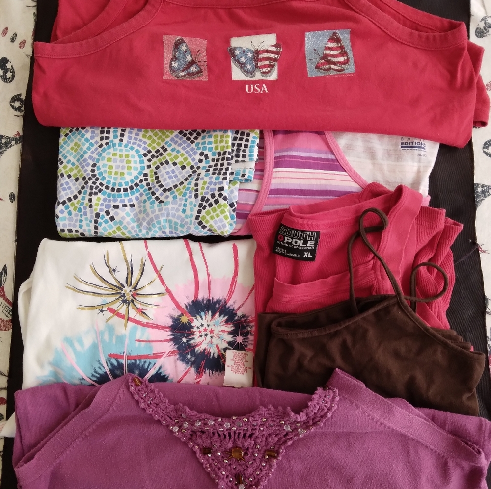 Bundle- 7 Women's Summer Tops- XL & XXL